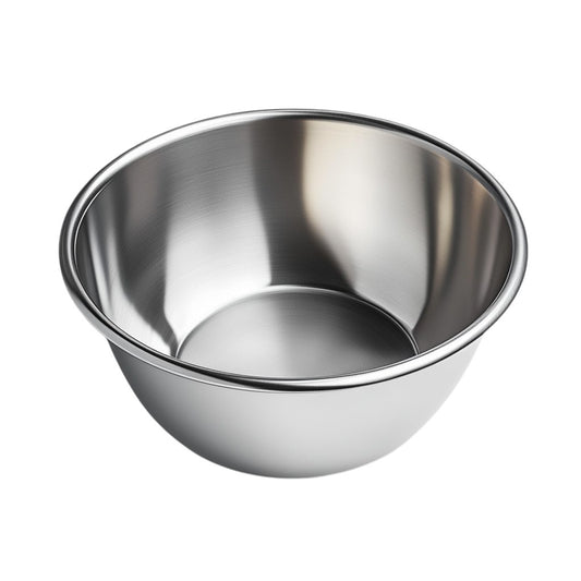 Dockx Stainless Steel Basin - High-Density 304 Steel - Professional Grade Deep Mixing Bowl - Rust-Proof & Heavy Duty - For Kitchen & Prep - 5L Capacity