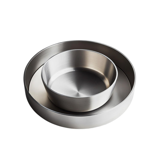 Dockx 3-Piece Basin Set - Modular Stackable Stainless Steel Bowls - Professional Grade Space Saving Design - Heavy Duty Prep System